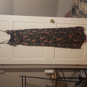 NWT BLACK RED AND GOLD JUMPSUIT